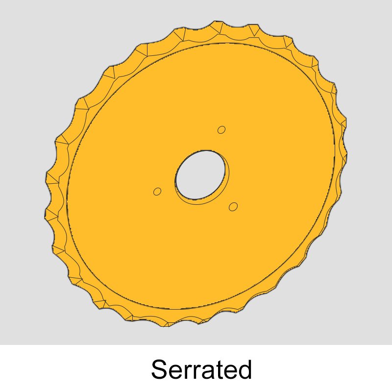 serrated