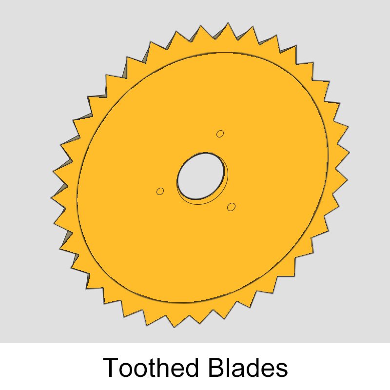 toothed blades