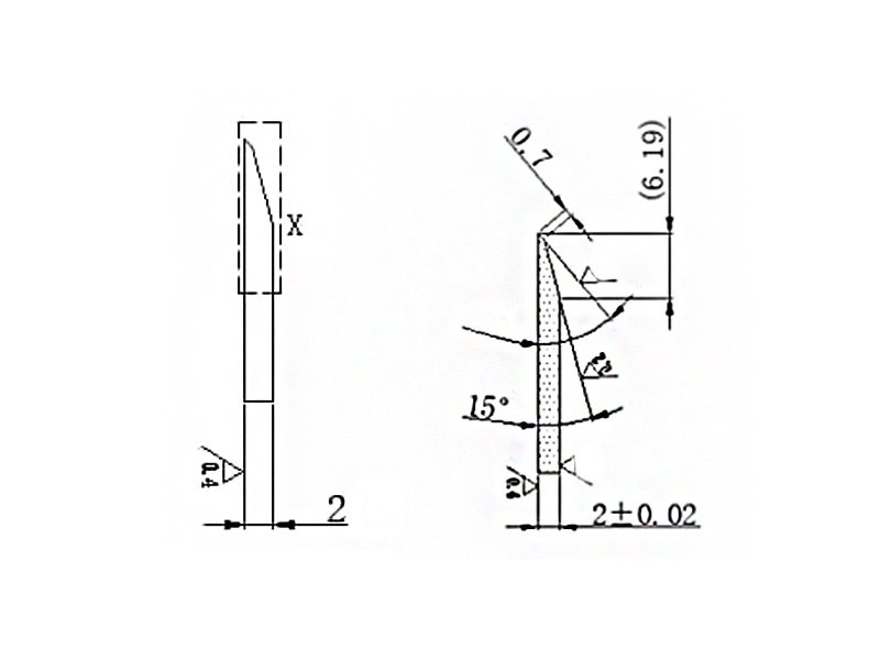 chemical fiber knife drawing explanation2