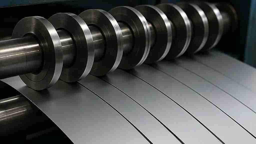 High precision slitting blade concentricity measurement