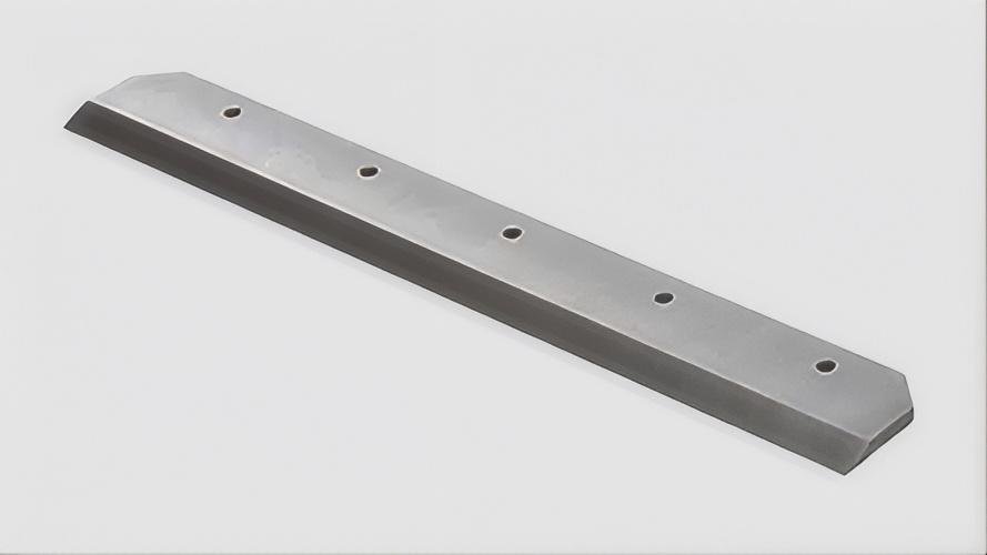 Guillotine shear blade with precision mounting holes