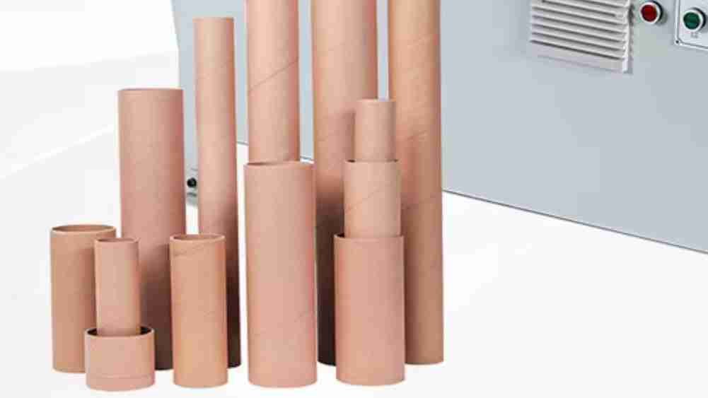 An annotated diagram of a tube slitting machine's components