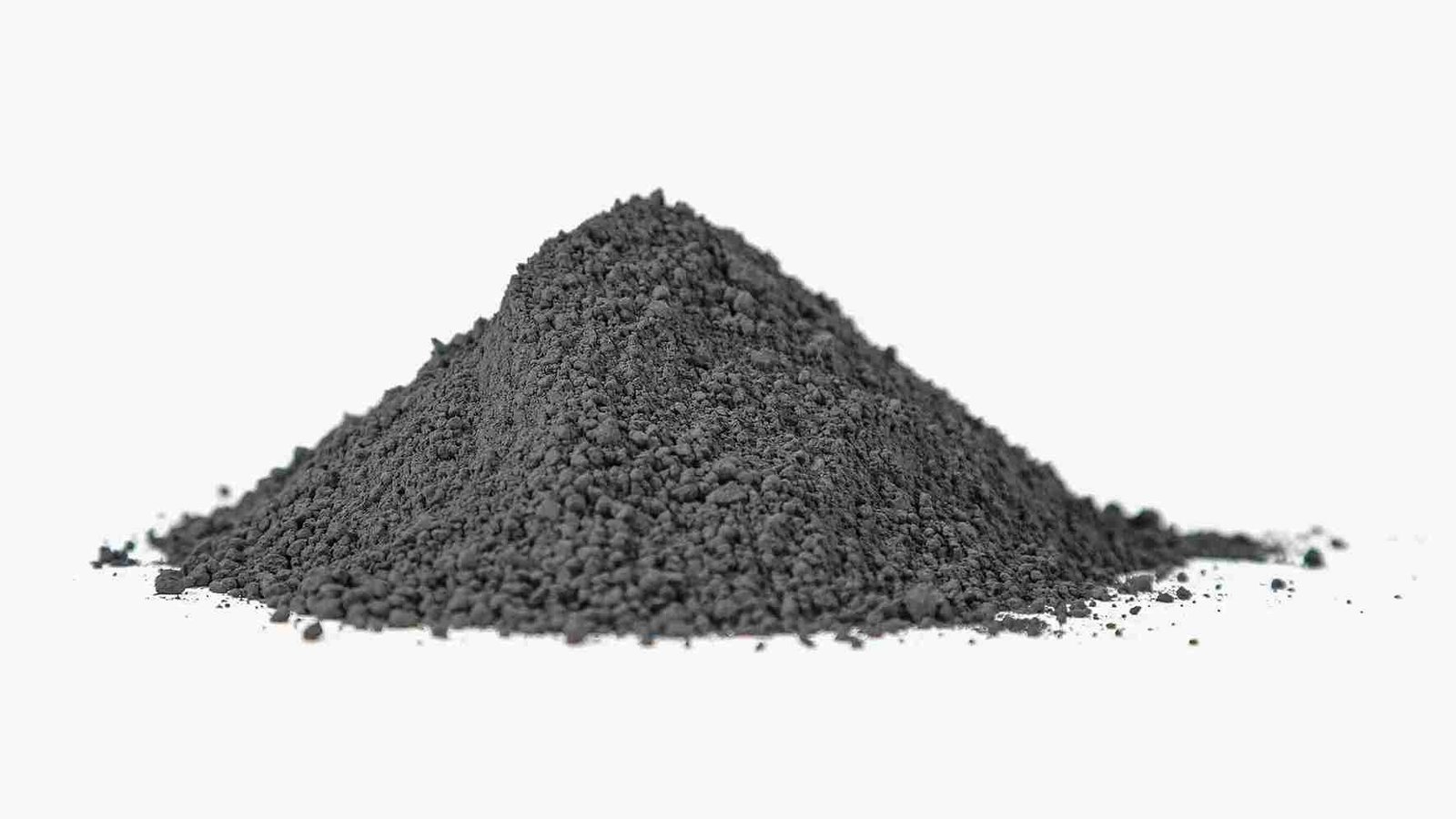 A close-up of virgin tungsten carbide powder versus recycled powder