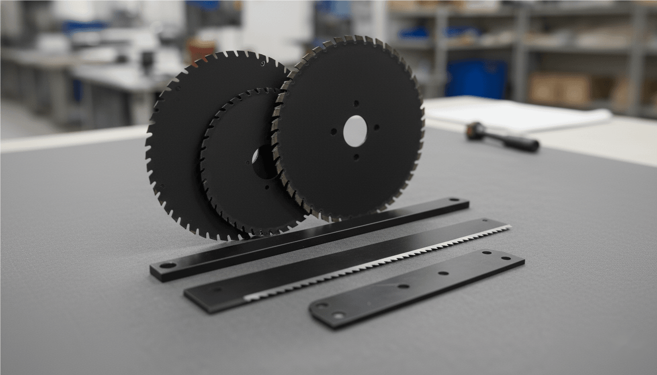 Hot black oxidized industrial blades versus cold black oxidized parts