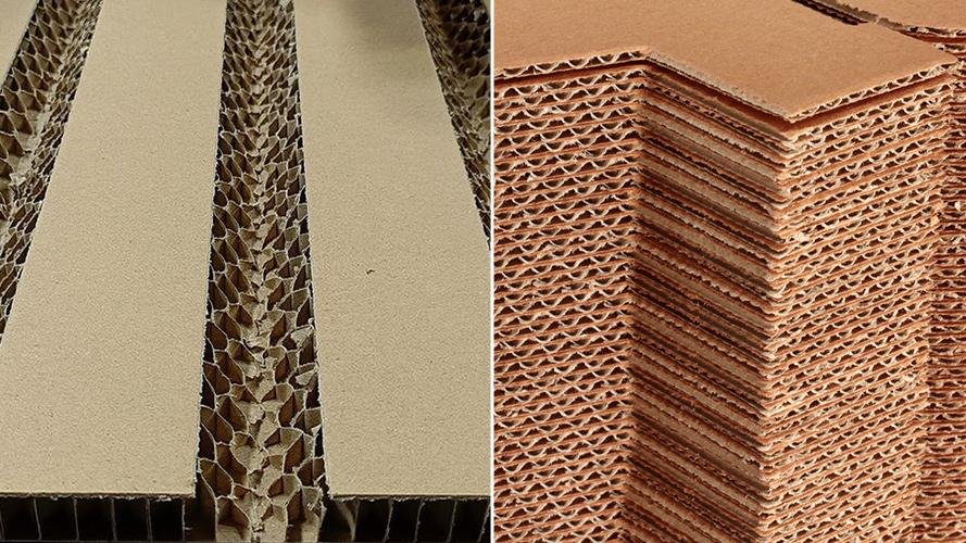 A side-by-side comparison of cut edges from right-angle and bevel cutting methods