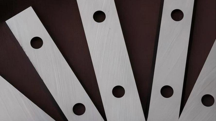 An industrial blade showing toughness without chipping